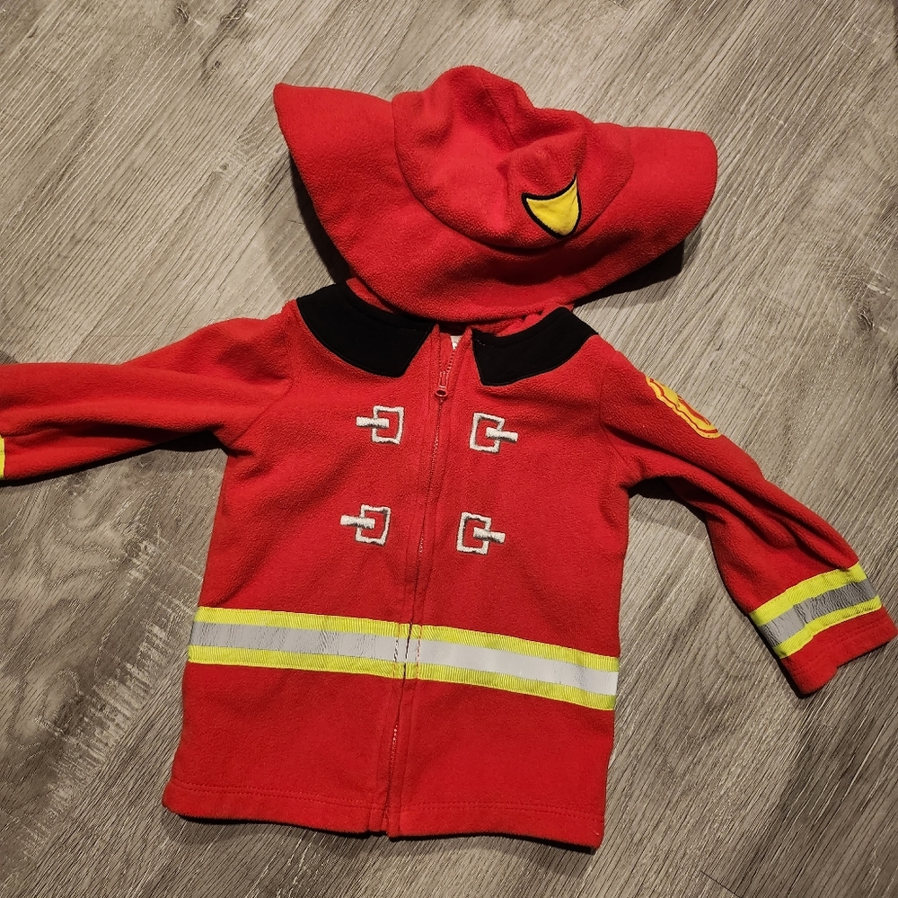 Toddler boys firefighter hoodie